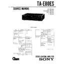 Sony TA-E80ES (serv.man2) Service Manual