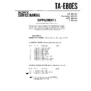 Sony TA-E80ES (serv.man3) Service Manual