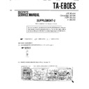 Sony TA-E80ES (serv.man4) Service Manual