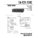 ta-f211, ta-f242 service manual