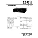 Sony TA-F311 Service Manual