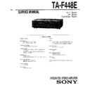 ta-f448e service manual