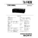 Sony TA-F461R Service Manual