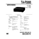 Sony TA-F5000 Service Manual