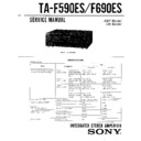 Sony TA-F590ES, TA-F690ES Service Manual