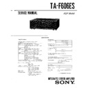 Sony TA-F606ES (serv.man2) Service Manual