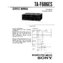 Sony TA-F606ES Service Manual