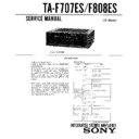 ta-f707es, ta-f808es (serv.man2) service manual