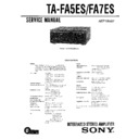 Sony TA-FA50ES, TA-FA5ES, TA-FA70ES, TA-FA7ES Service Manual
