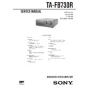 Sony TA-FB730R Service Manual