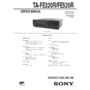 Sony TA-FE320R, TA-FE520R Service Manual