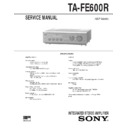Sony TA-FE600R Service Manual