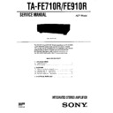Sony TA-FE710R, TA-FE910R Service Manual