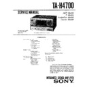 Sony TA-H4700 Service Manual