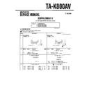 Sony TA-K800AV (serv.man2) Service Manual