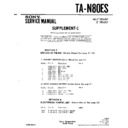 Sony TA-N80ES (serv.man2) Service Manual