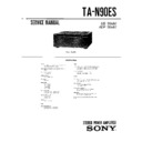 Sony TA-N90ES Service Manual