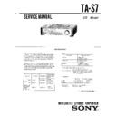 Sony TA-S7 (serv.man2) Service Manual