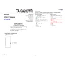 Sony TA-SA200WR (serv.man2) Service Manual
