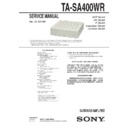 Sony TA-SA400WR Service Manual