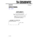 Sony TA-SB500WR2 (serv.man2) Service Manual