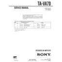 ta-va70 service manual
