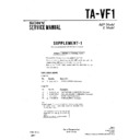Sony TA-VF1 Service Manual