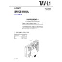 Sony TAV-L1 (serv.man2) Service Manual