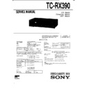 Sony TC-RX390 Service Manual