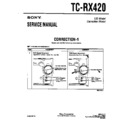 Sony TC-RX420 Service Manual