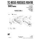 Sony TC-RX55, TC-RX55ES Service Manual