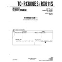 Sony TC-RX606ES, TC-RX611S (serv.man2) Service Manual