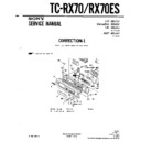 Sony TC-RX70, TC-RX70ES Service Manual