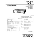 Sony TC-S7 (serv.man2) Service Manual