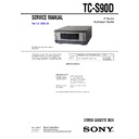 Sony TC-S90D Service Manual