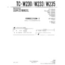 Sony TC-W230, TC-W233, TC-W235 Service Manual