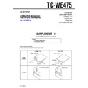Sony TC-WE475 (serv.man2) Service Manual
