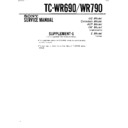 Sony TC-WR690, TC-WR790 (serv.man2) Service Manual
