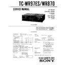 Sony TC-WR870, TC-WR97ES Service Manual