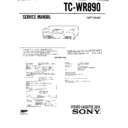 Sony TC-WR890 Service Manual