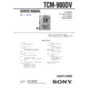 Sony TCM-900DV Service Manual