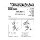 Sony TCM-S63, TCM-S64V, TCM-S65, TCM-S66V (serv.man2) Service Manual