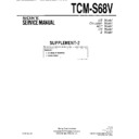 Sony TCM-S68V (serv.man3) Service Manual