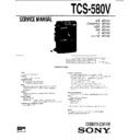 tcs-580v service manual