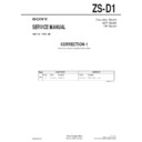 Sony ZS-D1 (serv.man2) Service Manual