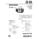 Sony ZS-D5 Service Manual