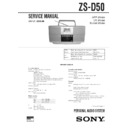 Sony ZS-D50 (serv.man2) Service Manual