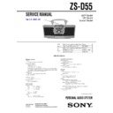 Sony ZS-D55 (serv.man2) Service Manual