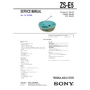 Sony ZS-E5 (serv.man2) Service Manual
