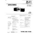 Sony ZS-F1 Service Manual